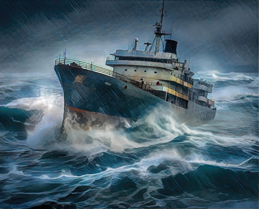 The wreck of The Edmund Fitzgerald Digital Art by Brian Tarr