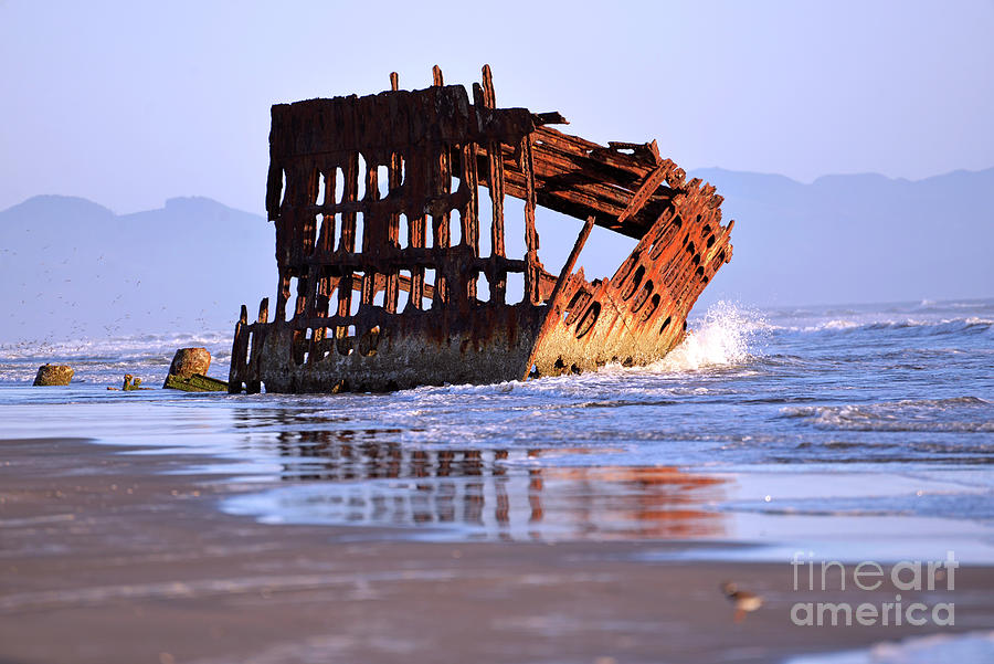 The Wreck of the Peter Iredale Photograph by Denise Bruchman