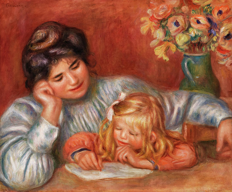 The Writing Lesson Painting