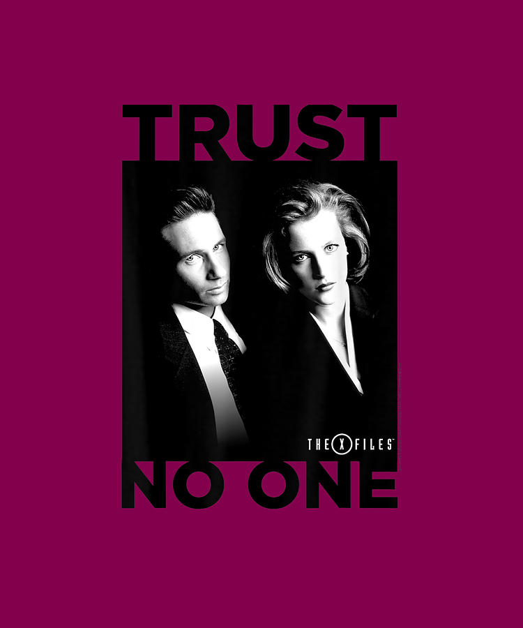 The X Files Trust No One Poster Drawing By Ngo Ngoc Pixels