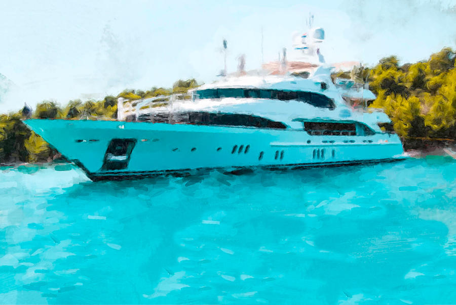 The Yacht Painting by Gary Arnold