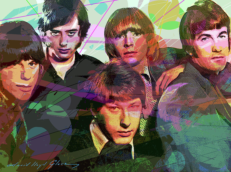The Yardbirds Painting by David Lloyd Glover The Yardbirds Painting by David Lloyd Glover
