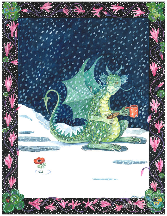 Dragon Painting - The Year of the Dragon by Nonna Mynatt