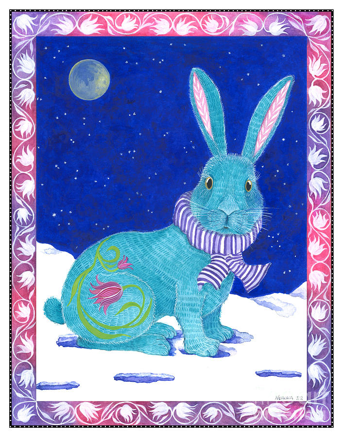 Fantasy Painting - The Year of the Water Rabbit by Nonna Mynatt