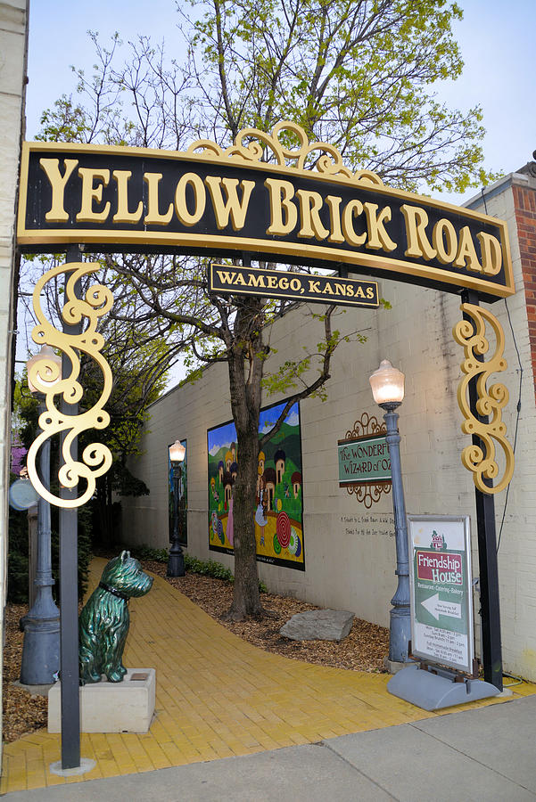 The Yellow Brick Road in Wamego, Kansas Photograph by Jennifer ...