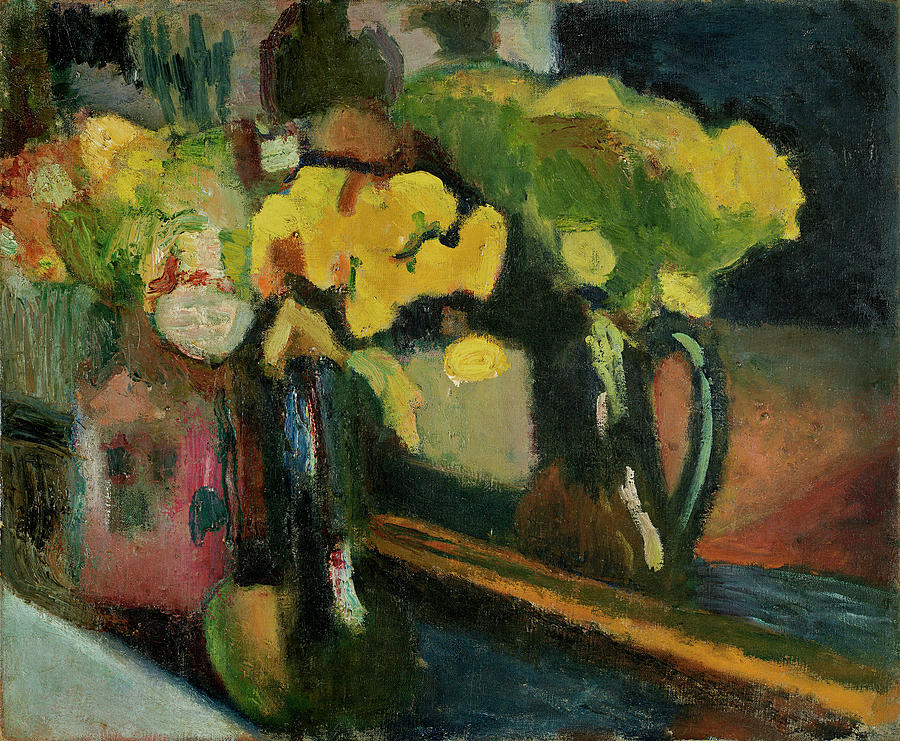 Henri Matisse Painting - The Yellow Flowers  by Henri Matisse