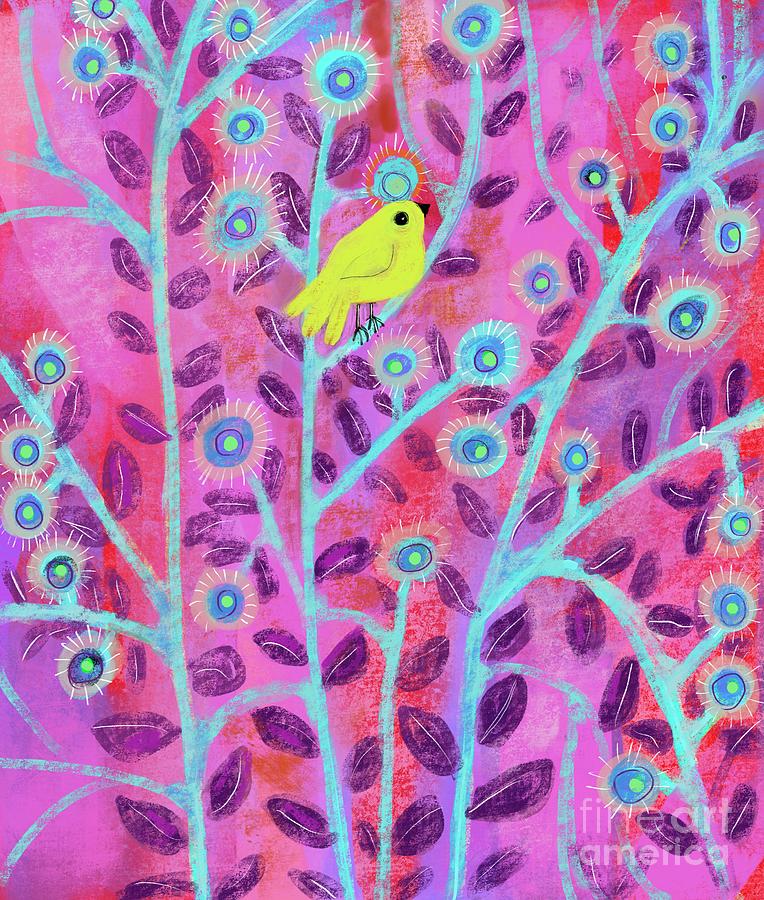 The Yellow is Singing Painting by Suki Michelle