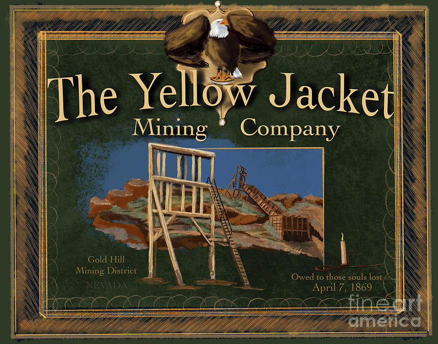 The Yellow Jacket Mining Company Digital Art by Doug Gist