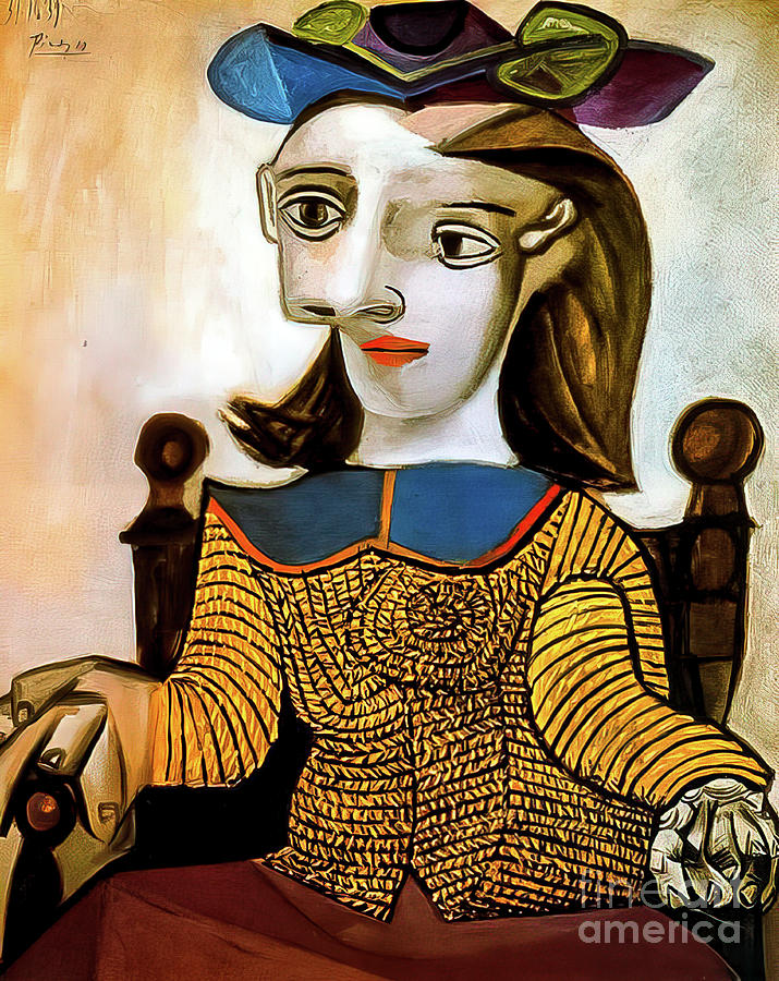 The Yellow Shirt by Pablo Picasso 1939 Painting by Pablo Picasso