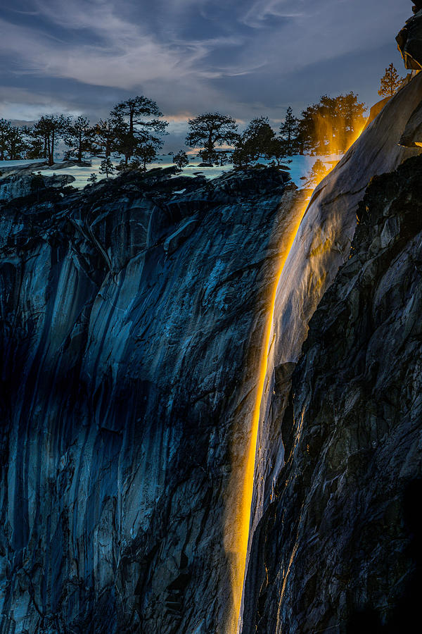 The Yosemite Horsetail Falls - Firefalls Photograph by Amazing Action Photo Video