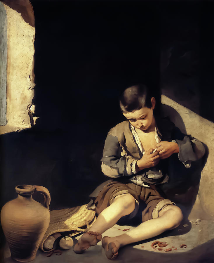 The Young Beggar Painting