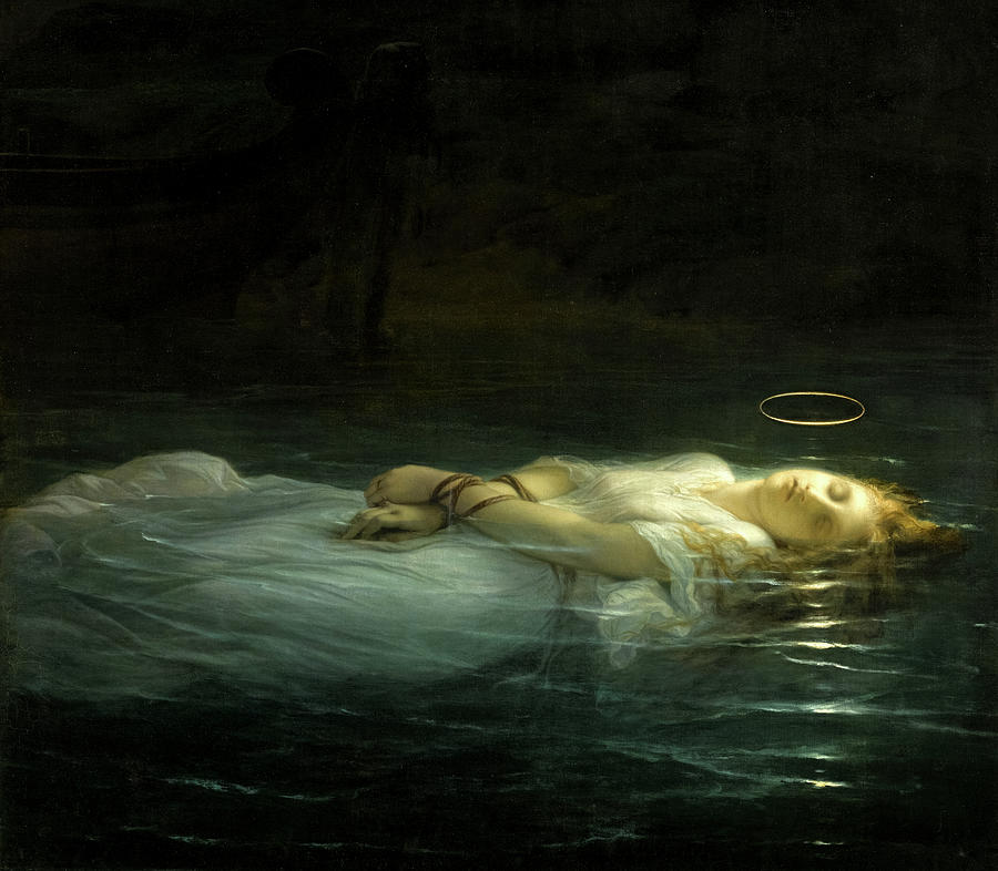 Louvre Painting - The Young Martyr, Detail by Paul Delaroche