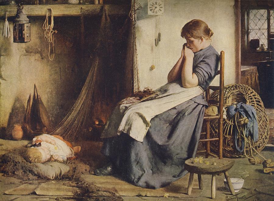 The Young Mother Painting by Arthur Hacker - Pixels