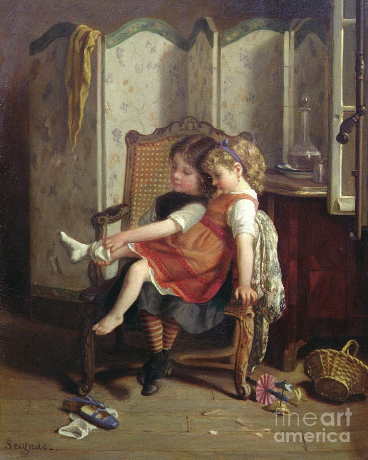 The Young Nursemaid Painting by Paul Seignac