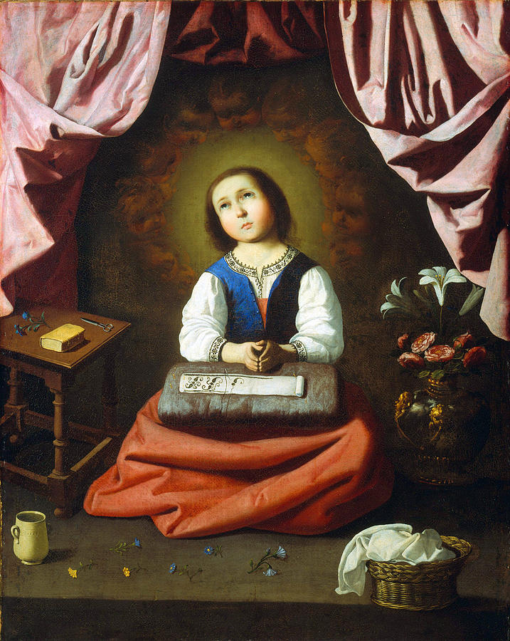 The Young Virgin                             Painting by Long Shot