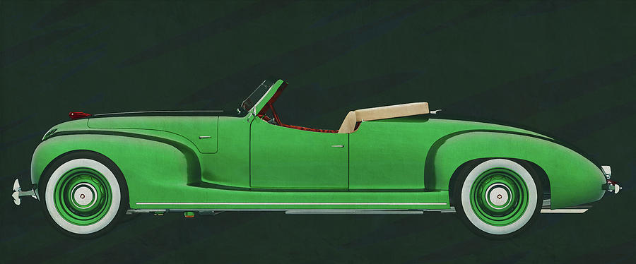 The ZIS 101-A Sport from 1939 the Russian sports car for the eli Painting by Jan Keteleer