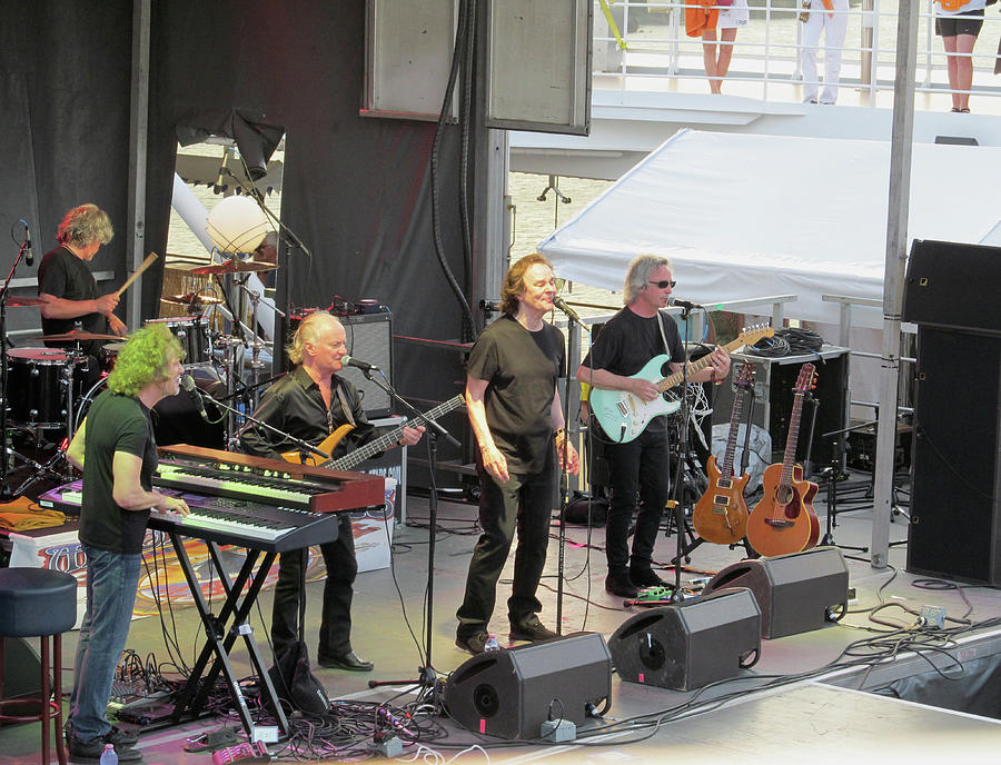 Musician Photograph - The Zombies on the Pool Stage by Melinda Saminski