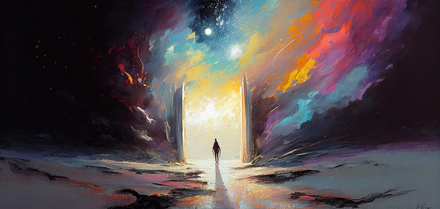 Interstellar Painting - Thegateway to another world by My Head Cinema