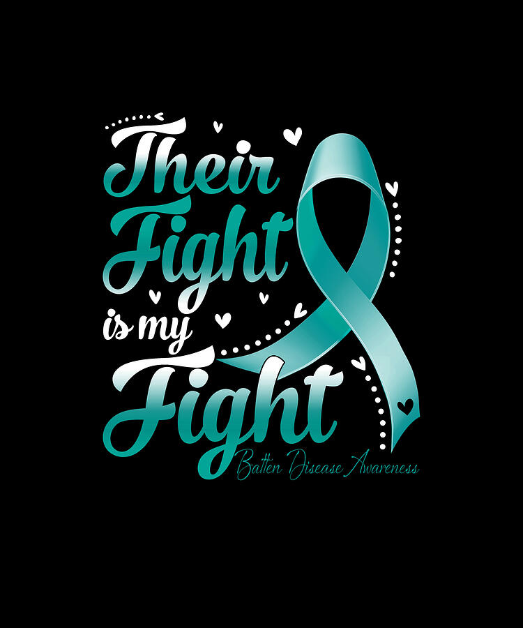 Their Fight Is My Fight Batten Disease Awareness Drawing by DH Bubble ...