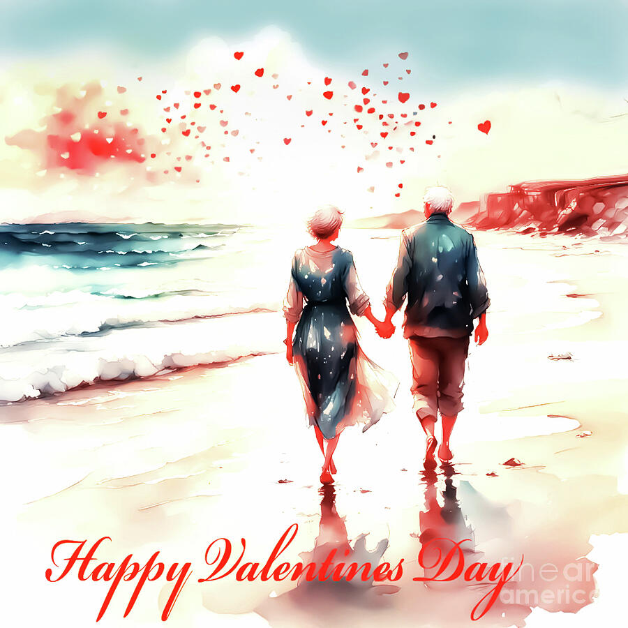 Their Valentines Day Digital Art by Eddie Eastwood