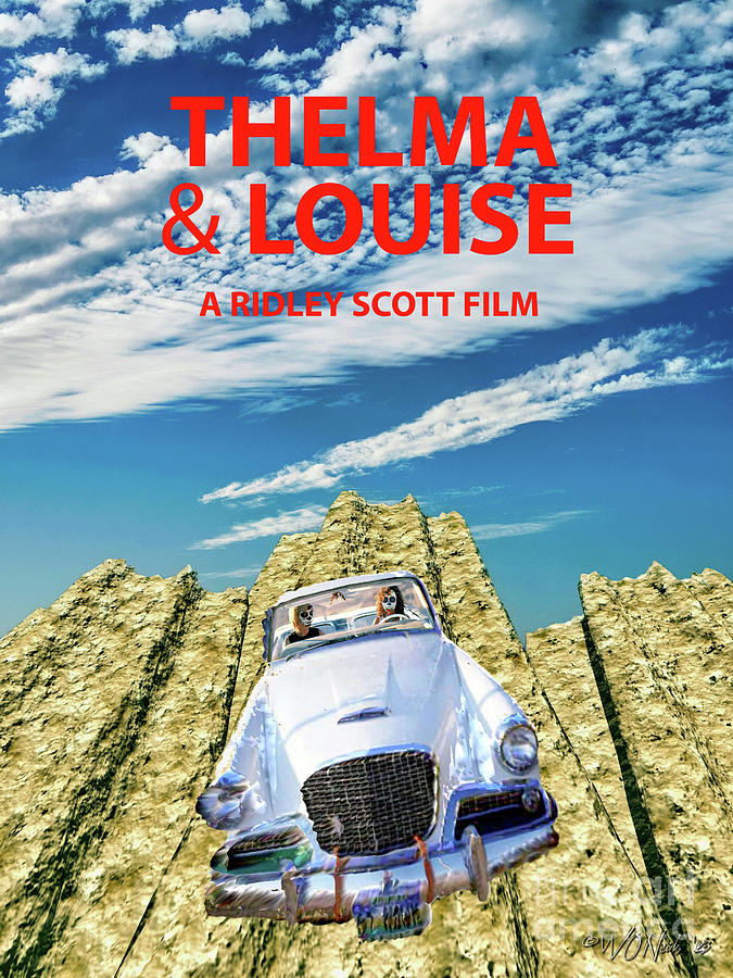 Portrait Digital Art - A Thelma and Louise Movie Poster by Walter Neal Portrait Digital Art - A Thelma and Louise Movie Poster by Walter Neal