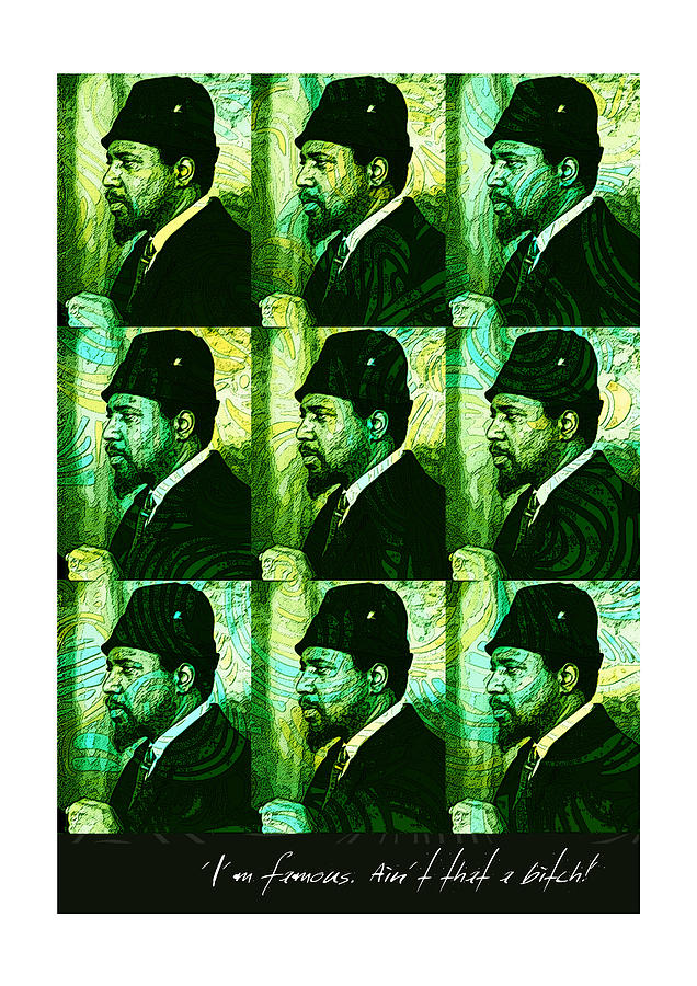 John Coltrane Digital Art - Thelonius Monk - Music Heroes Series by Movie Poster Boy