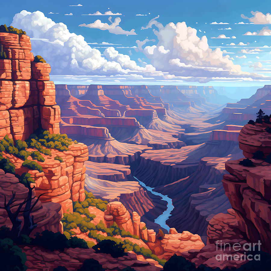 TheMajesticRice Grand Canyon 1920x1080 4k realistic in pixel by Asar ...