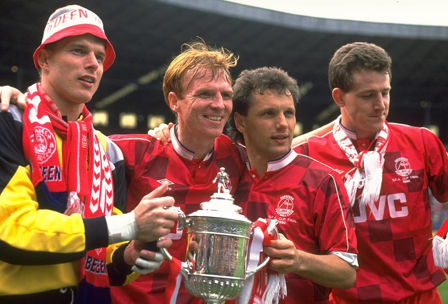 Theo Snelders, McLeish, Gilhaus and Brian Irvine all of Aberdeen Photograph by Ben Radford
