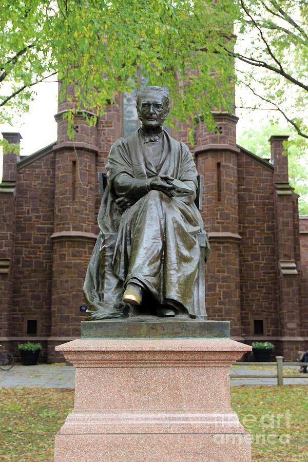 Theodore Dwight Woolsey Statue Yale University 3547 Photograph by Jack Schultz