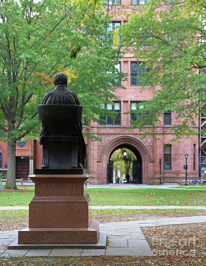 Theodore Dwight Woolsey Statue Yale University 3556 Photograph by Jack Schultz