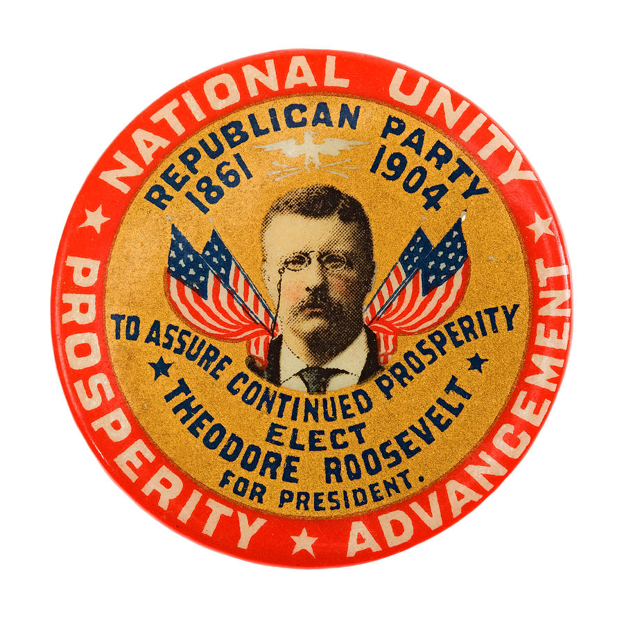Theodore Roosevelt for President 1904 Republican Party Painting by Peter Ogden