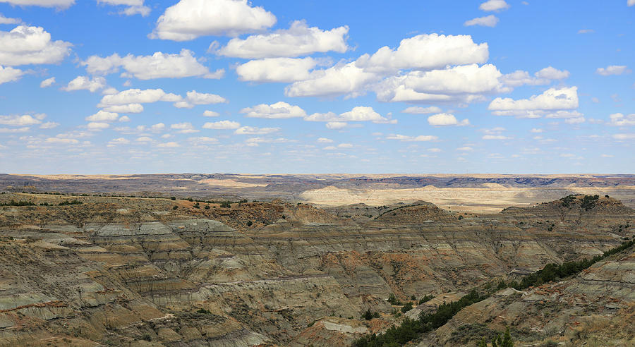 Theodore Roosevelt Park Badlands Panorama Photograph by Dan Sproul