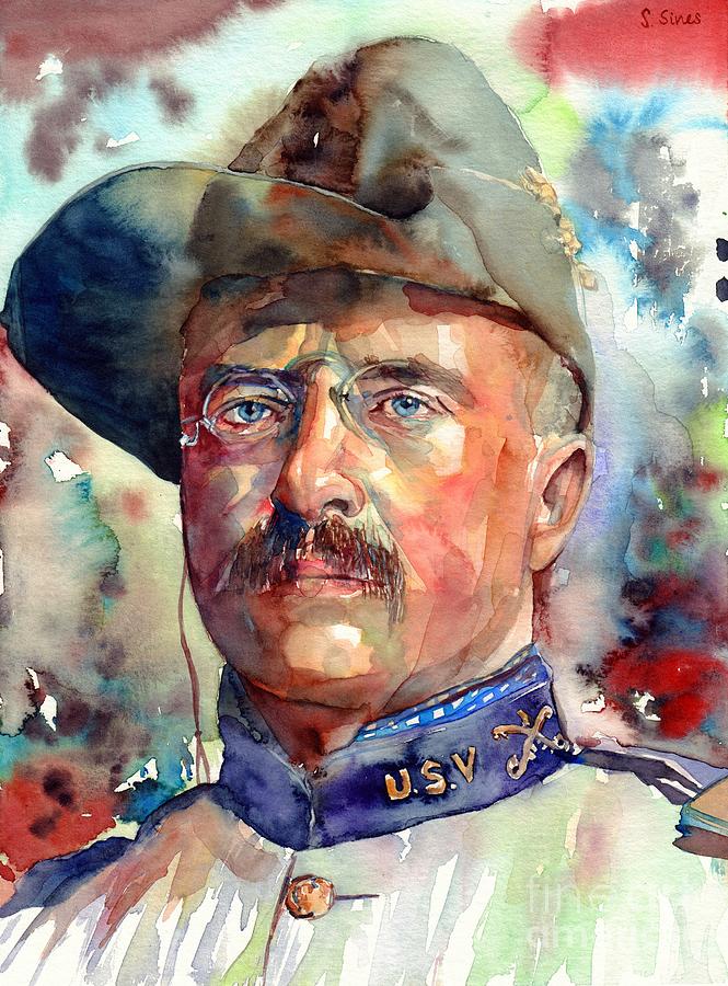 Theodore Roosevelt Painting - Theodore Roosevelt by Suzann Sines