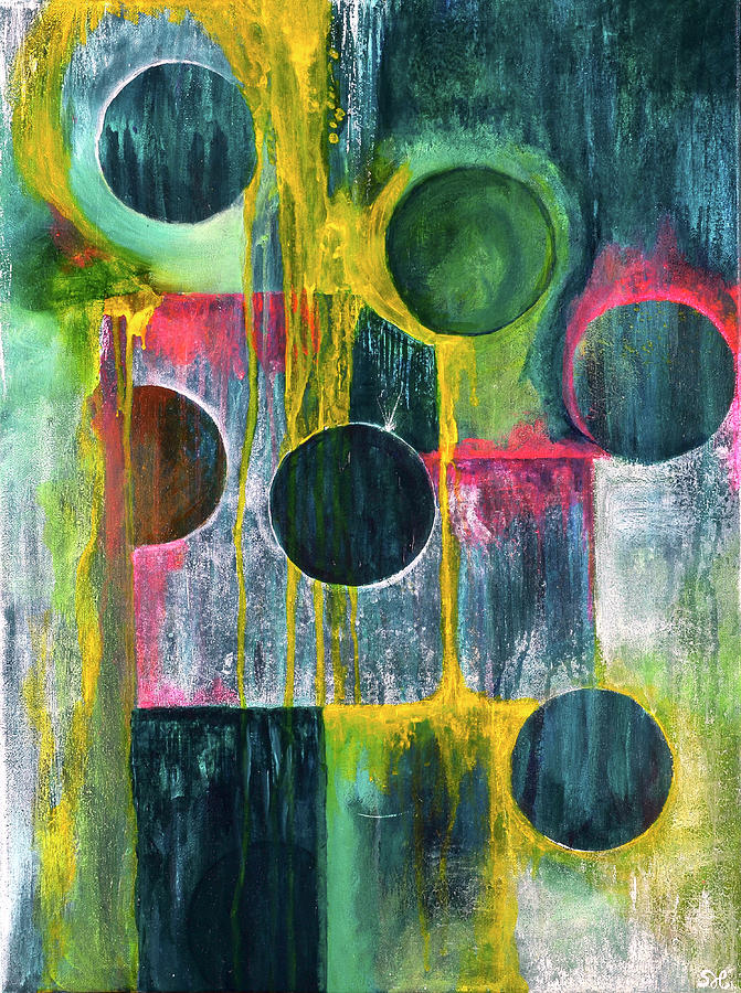 Abstract Painting - There Are Other Worlds Than This by Sherri Hanna