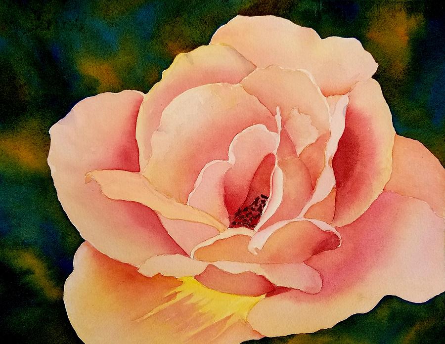 There She Glows Painting by Judy Mercer
