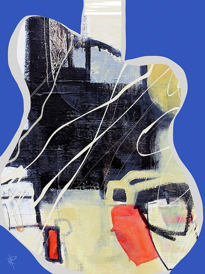 Theres A Guitar In There Somewhere Mixed Media