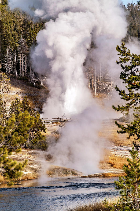 Thermal Activity Along The Firehole River Photograph