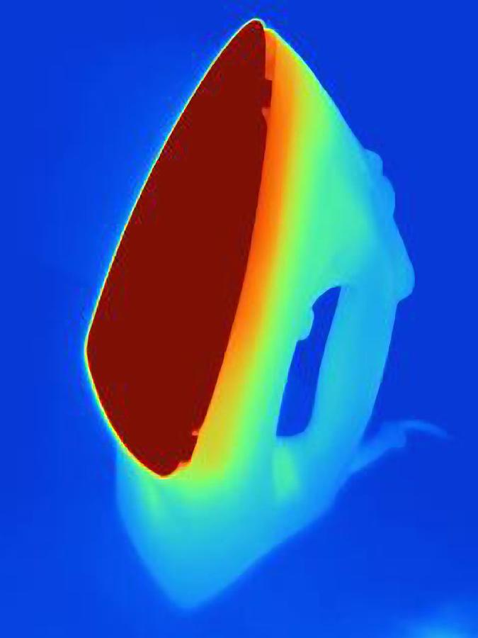 Thermal image of an iron Photograph by Joseph Giacomin