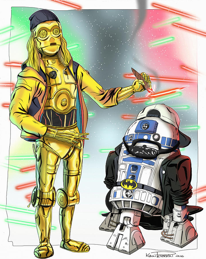 These are not the droids you are looking for Digital Art by Kynn Peterkin
