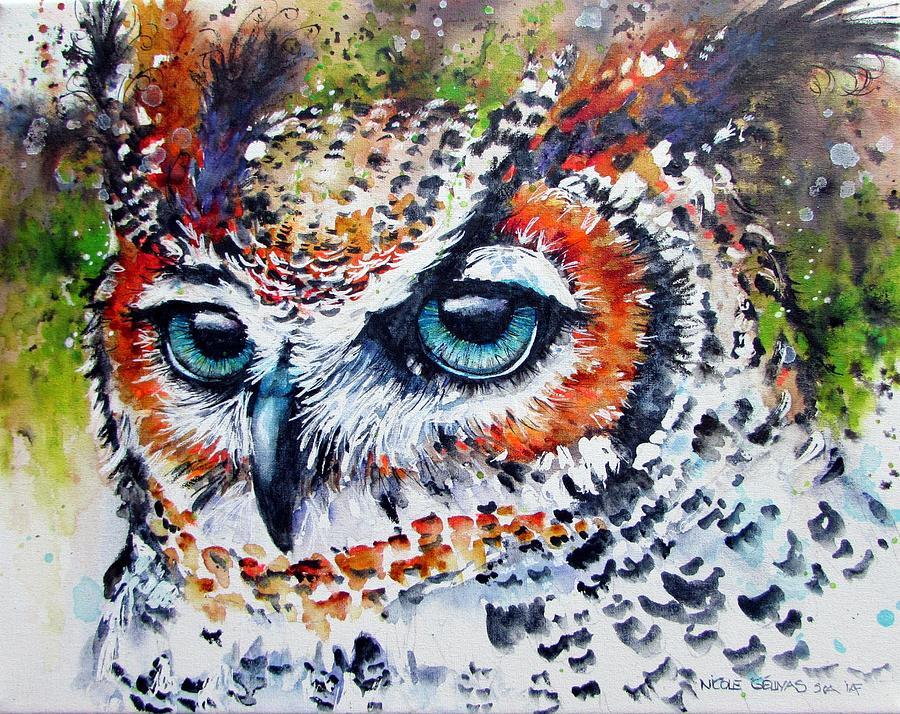 These eyes Painting by Nicole Gelinas
