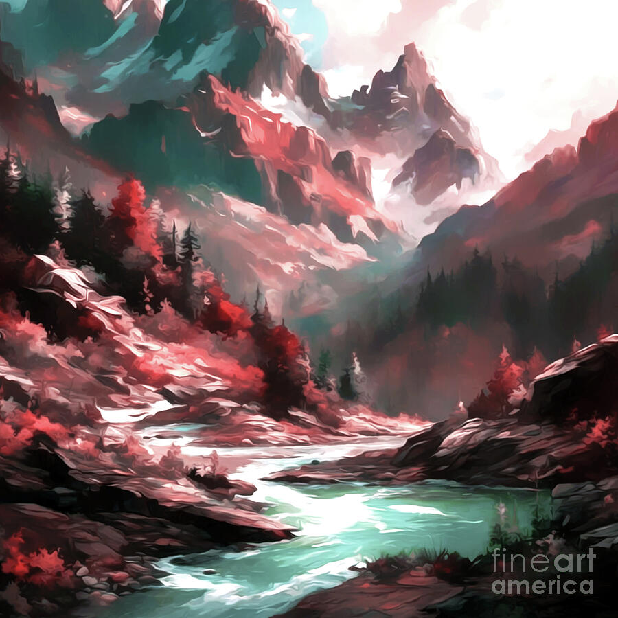 These Majestic Mountains Digital Art by Eddie Eastwood