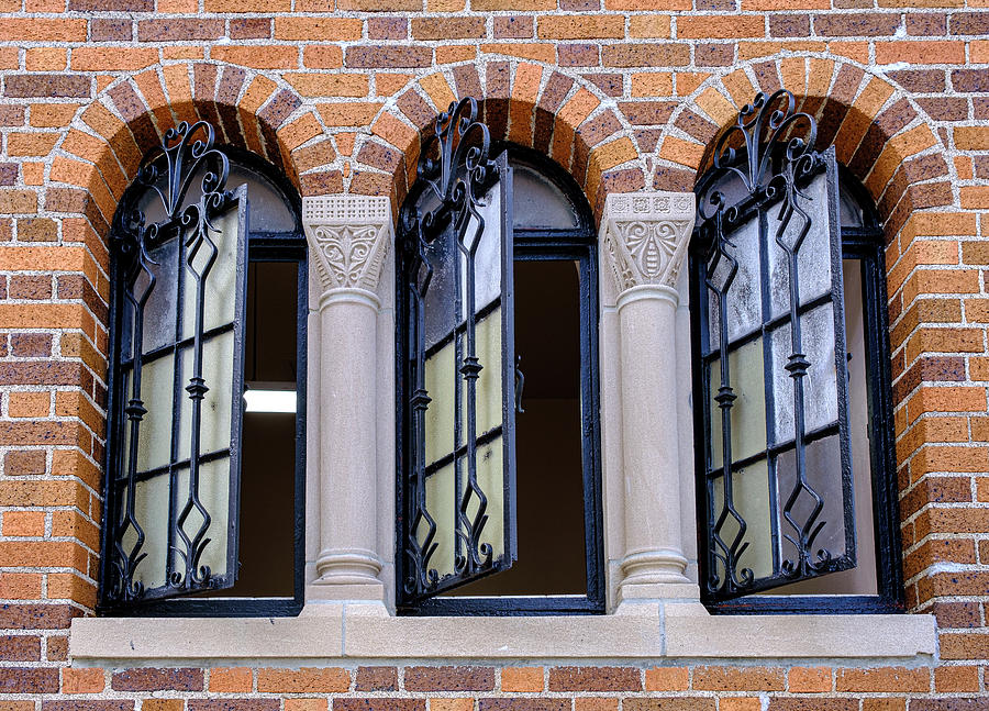 These Three Windows Photograph by Tony Locke