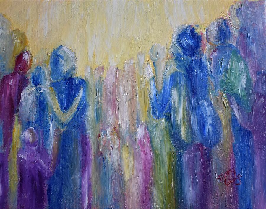 They Came from All Over to Hear the GoodNews Painting by Mary Gwyn ...