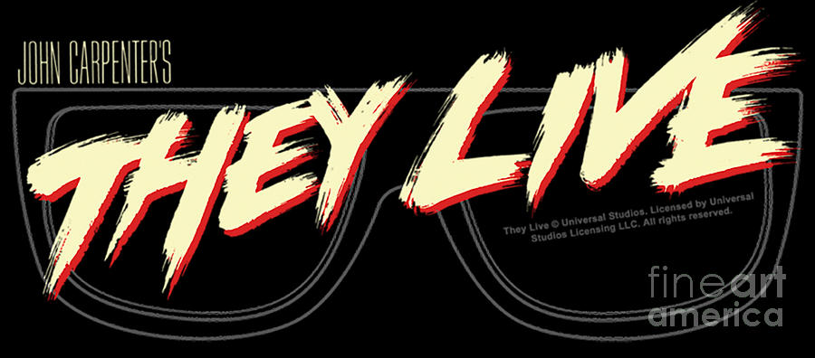 They Live Glasses Logo Icon Digital Art by Sienna Blake - Pixels