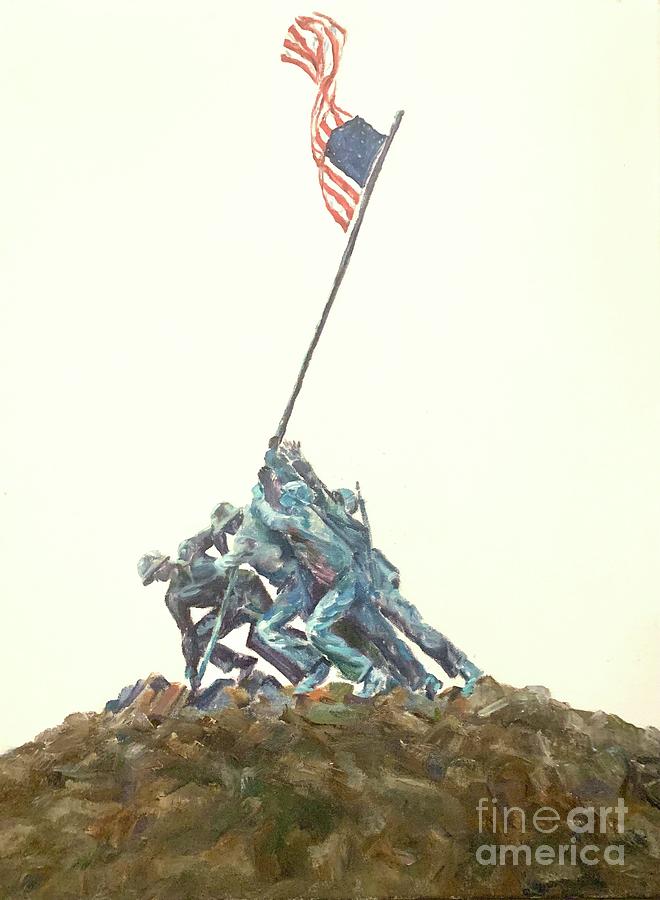 Usa Painting - They Stood for Us by Elizabeth Roskam