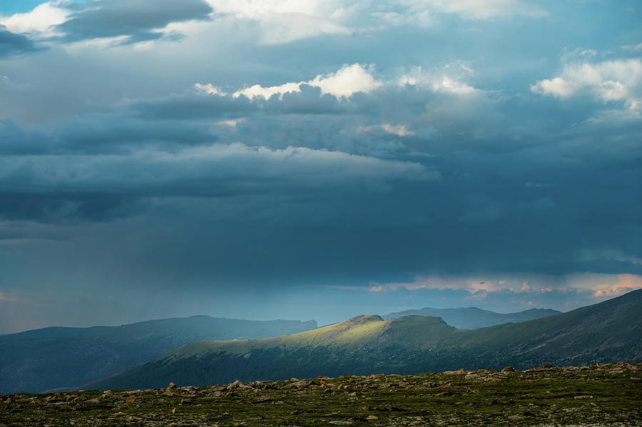 Thick Clouds Hang Low Over The Tundra Of Rocky Mountain Photograph by Kelly VanDellen