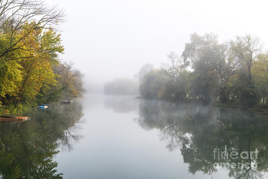 Thick Fog Over Finley River Photograph by Jennifer White