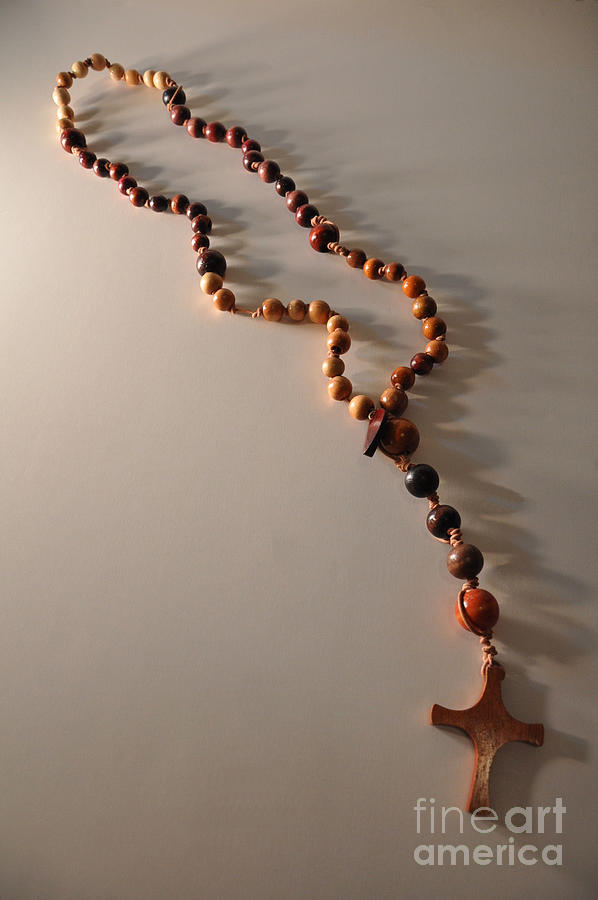 Thicket Rosary Mixed Media Assemblage Sculpture Sculpture by Leigh N Eldred