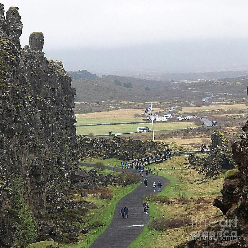 Iceland Photograph - Thingvellir in Iceland, and the Tectonic Plates by Martha Sherman