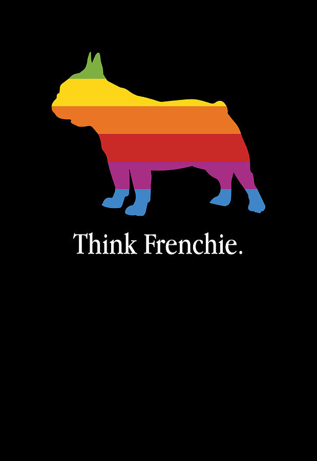 Lesbian Pride Frenchie Sticker!